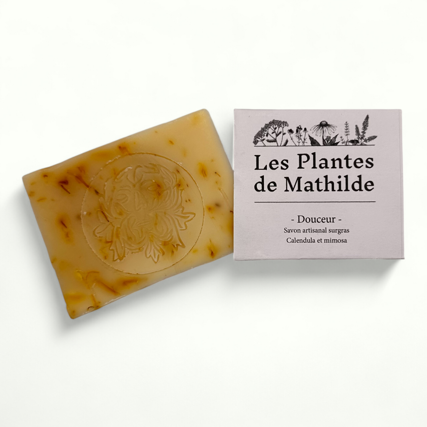 Savon artisanal Calendula et Mimosa "Douceur"