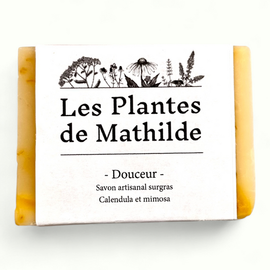 Savon artisanal Calendula et Mimosa "Douceur"